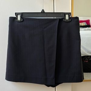 Zara Navy Pinstripe Skort